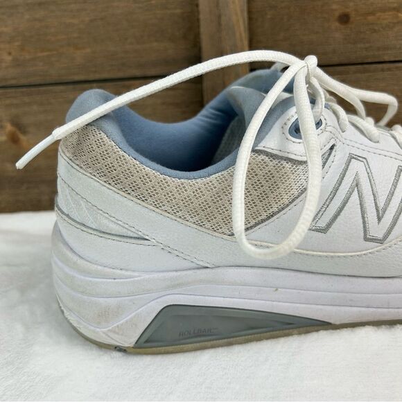 New Balance 928v3 Lace Up Walking Shoes White With Blue Women’s Size 10.5 - Picture 11 of 13